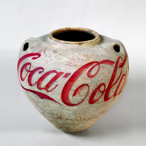 Han Dynasty urn with Coca-Cola logo